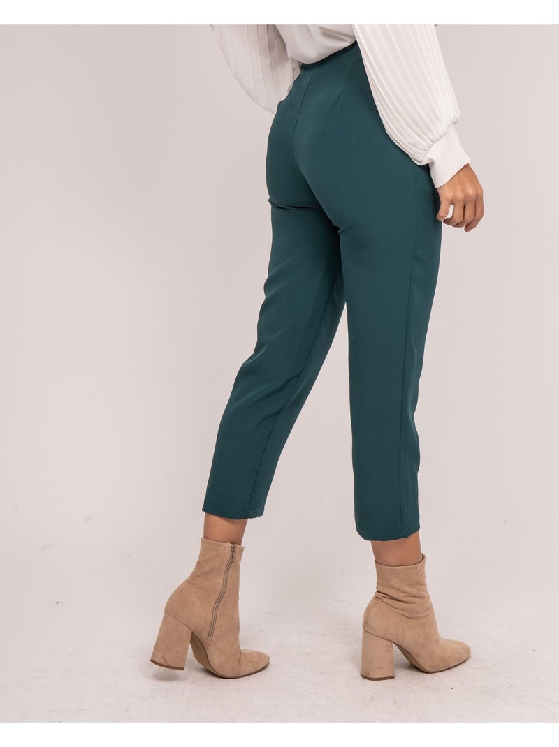 Pantalone tailleur ESTRELLA Verde - Kiabi