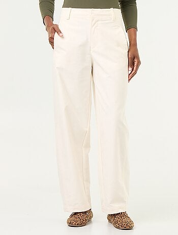 Pantalone tinta unita a gamba larga