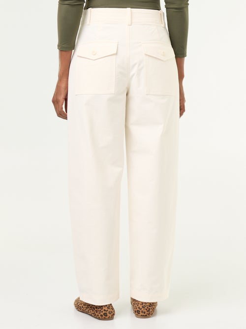 Pantalone tinta unita a gamba larga - Kiabi Pantalone tinta unita a gamba larga - Kiabi