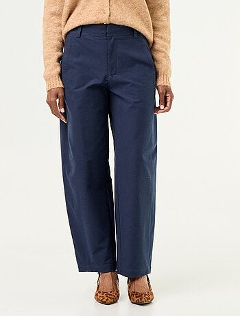 Pantalone tinta unita a gamba larga