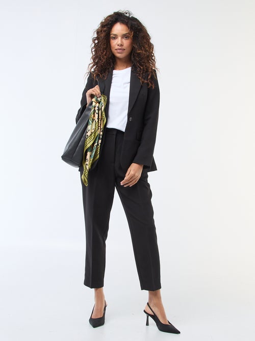 Pantalone tinta unita taglio carota - Kiabi