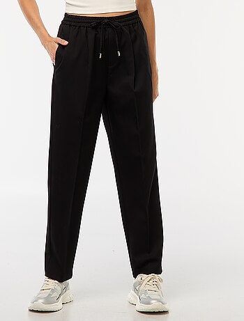 Pantalone tipo jogger tinta unita