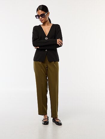 Pantalone tipo jogger tinta unita