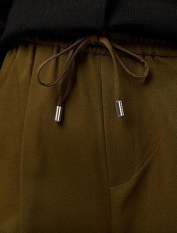 Pantalone tipo jogger tinta unita