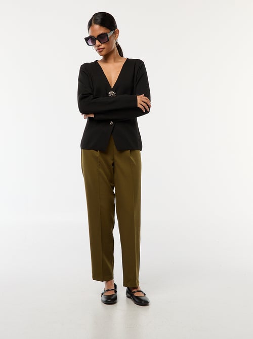 Pantalone tipo jogger tinta unita - Kiabi