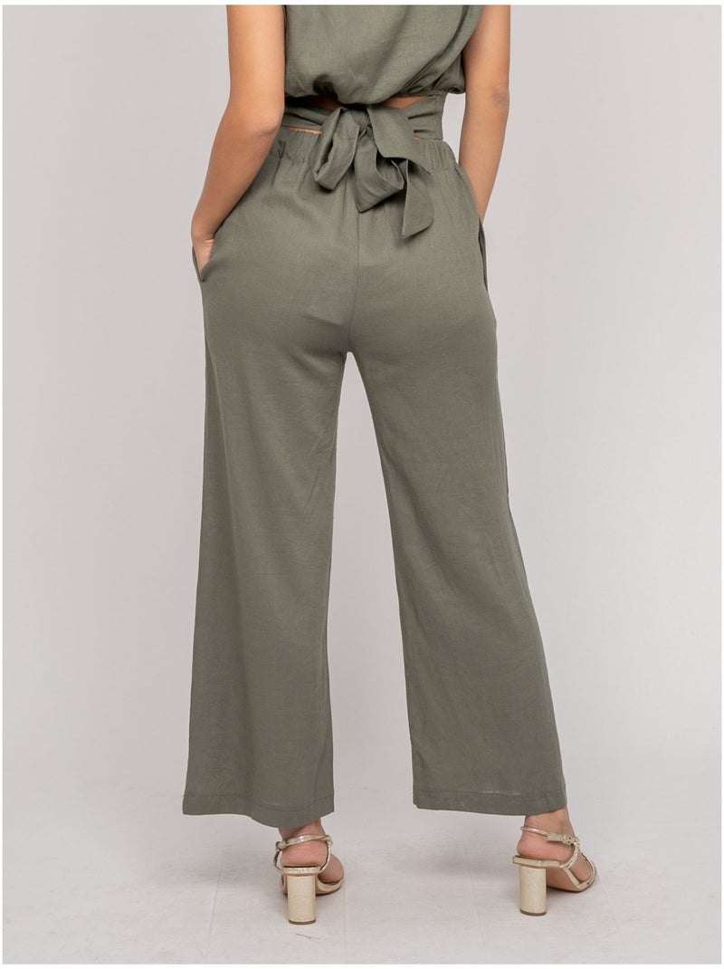 Pantalone vestibilità dritta ECASA Cachi - Kiabi