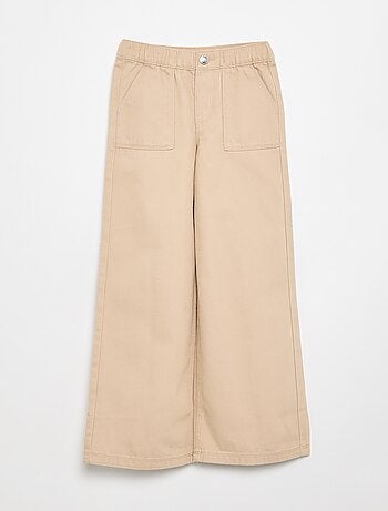 Pantalone wide leg - taglio aderente