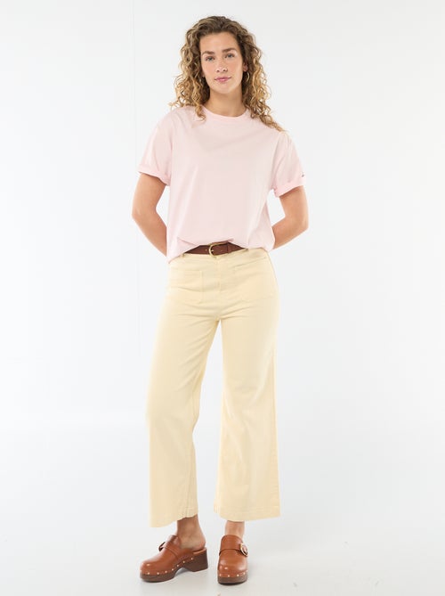 Pantalone wide leg colorato - Kiabi