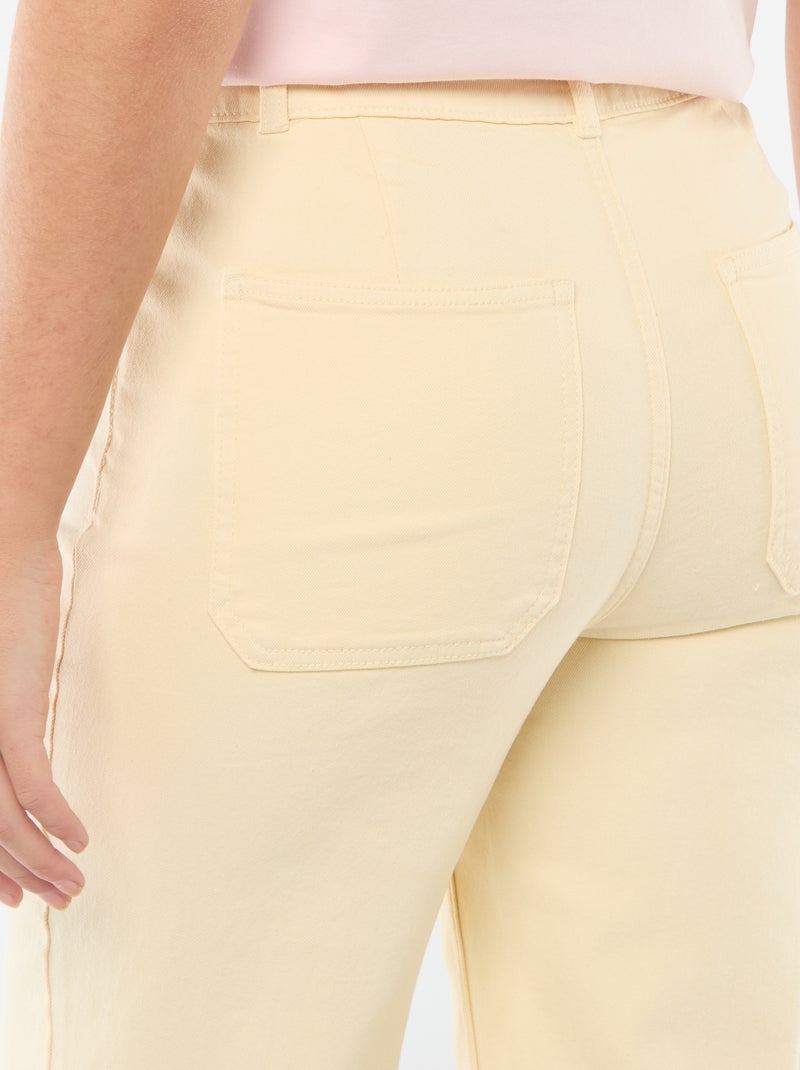 Pantalone wide leg colorato Giallo - Kiabi