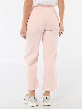 Pantalone wide leg colorato