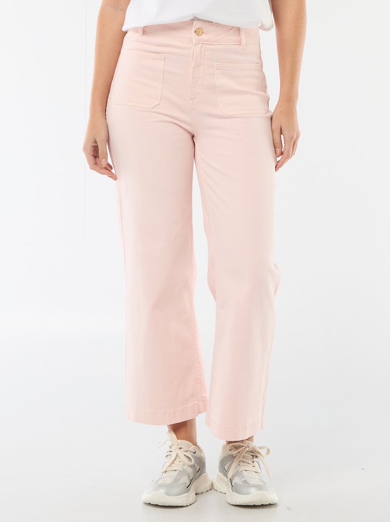 Pantalone wide leg colorato Rosa - Kiabi