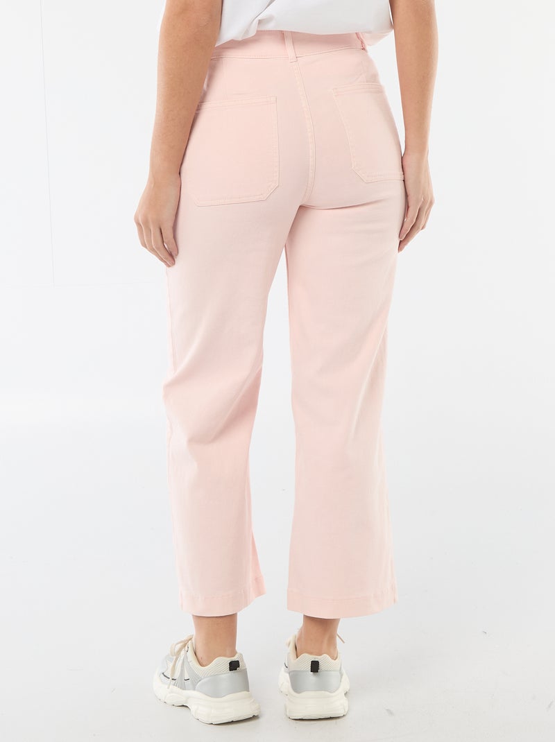 Pantalone wide leg colorato Rosa - Kiabi
