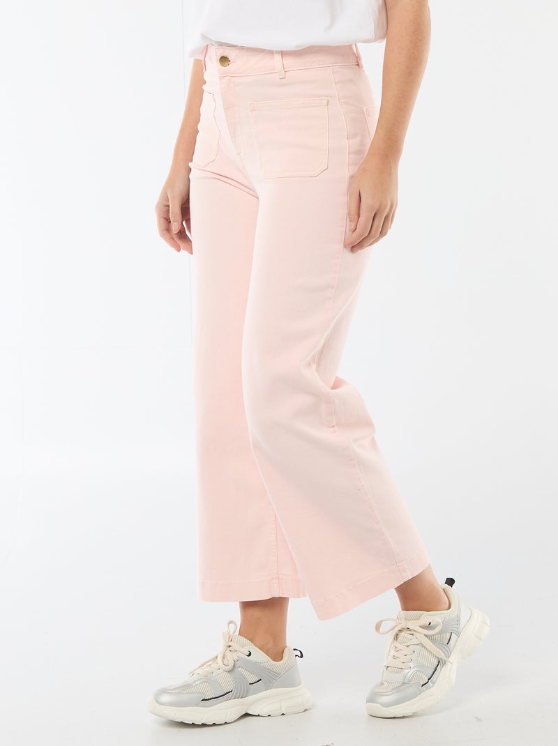 Pantalone wide leg colorato Rosa - Kiabi