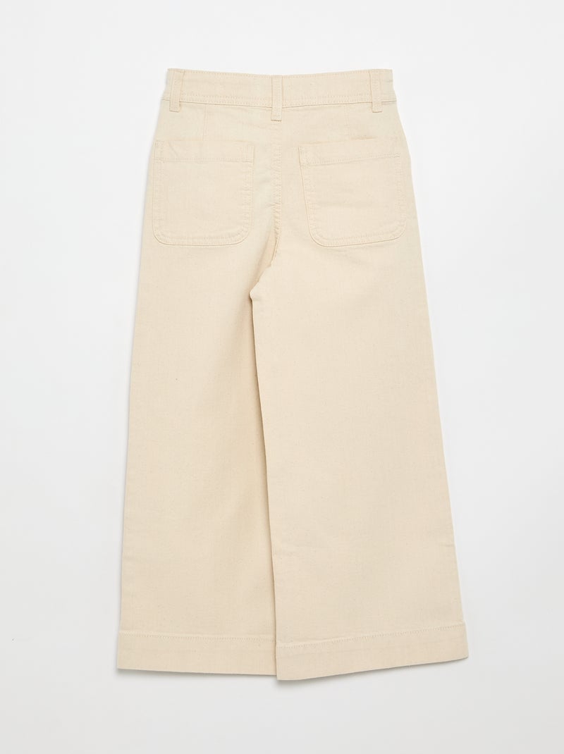 Pantalone wide leg fit / taglio ampio Bianco - Kiabi