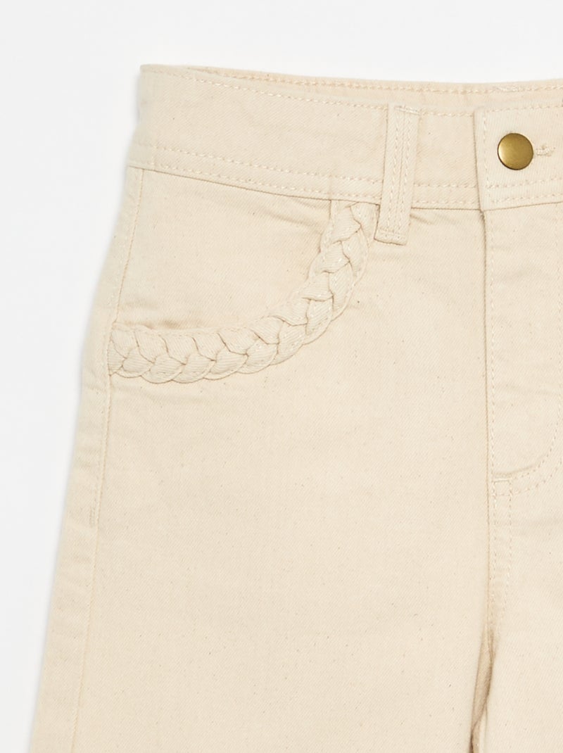 Pantalone wide leg fit / taglio ampio Bianco - Kiabi