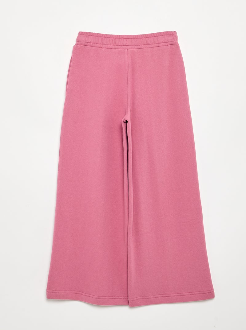 Pantalone wide leg tinta unita Rosa - Kiabi