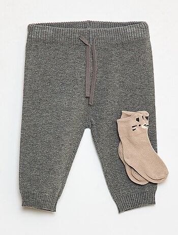 PantaloneBasic in maglia + calzini - 2 pezzi