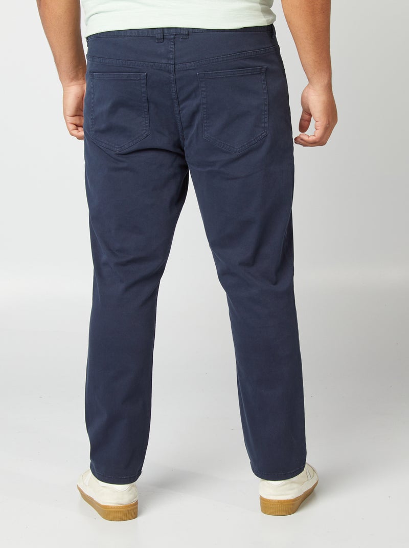 Pantaloni 5 tasche fitted L34 BLU - Kiabi