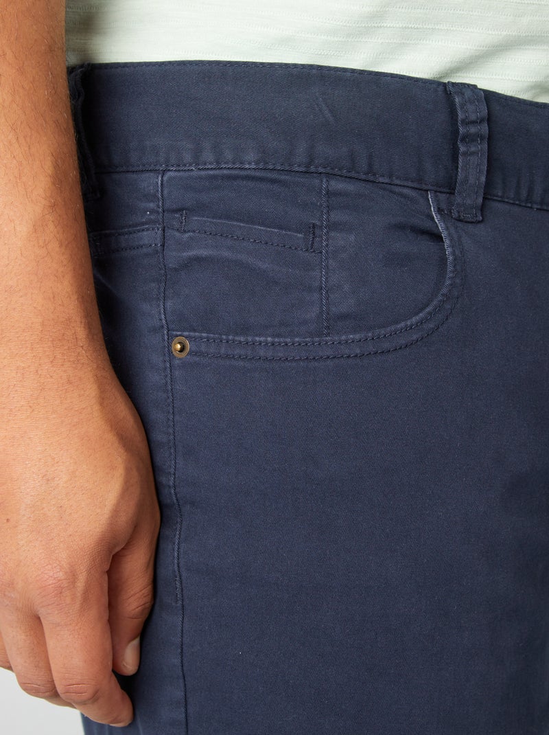 Pantaloni 5 tasche fitted L34 BLU - Kiabi