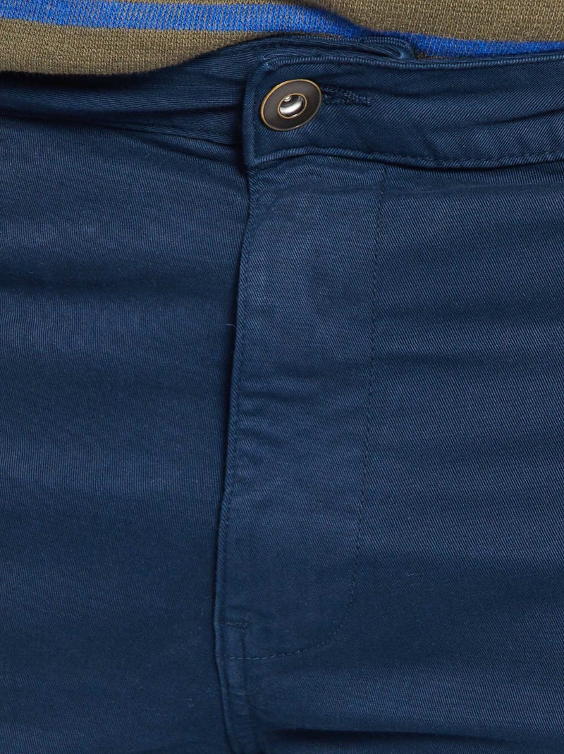 Pantaloni 5 tasche fitted L34 BLU - Kiabi