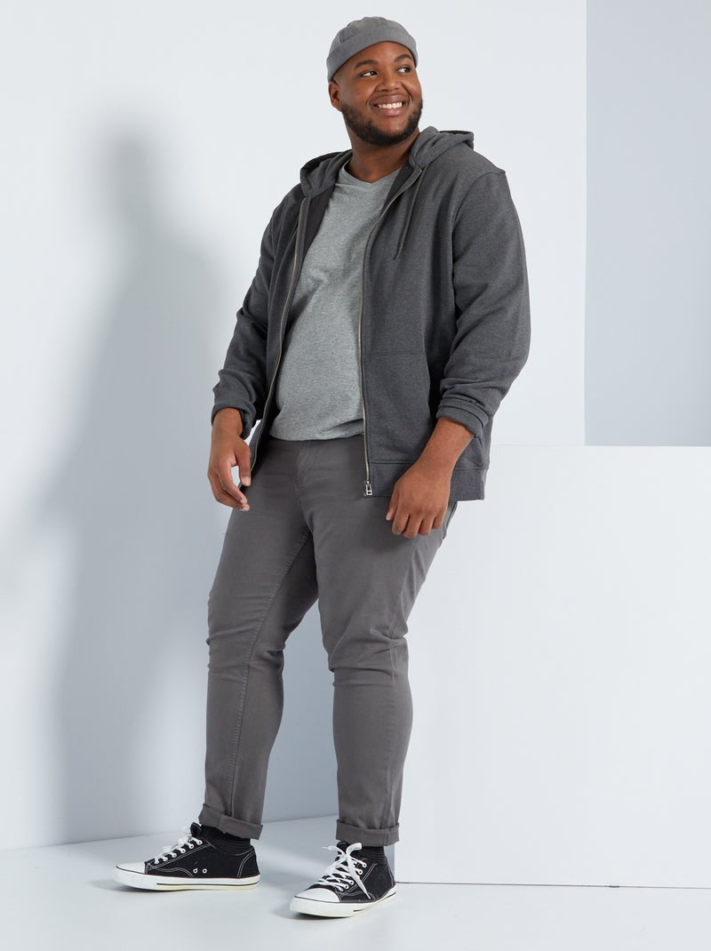 Pantaloni 5 tasche fitted L34 GRIGIO - Kiabi