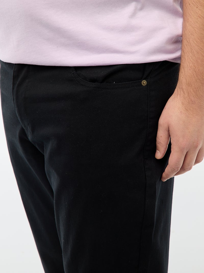 Pantaloni 5 tasche fitted L34 nero - Kiabi