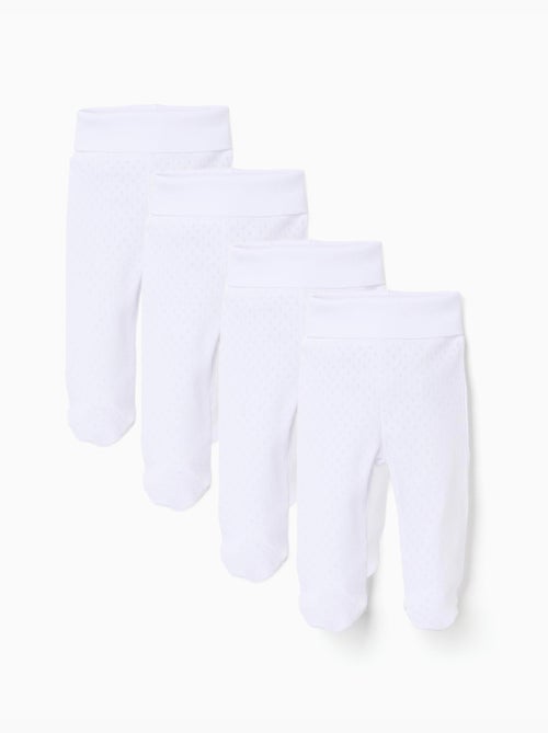 Pantaloni a 4 piedini in cotone brushed - Kiabi