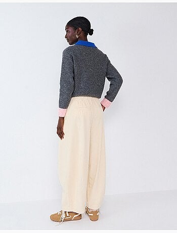 Pantaloni a canna di velluto a coste, mo fashion