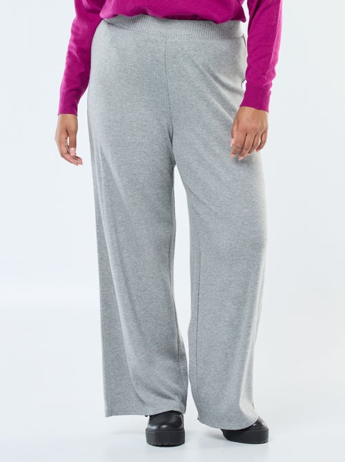 Pantaloni a coste ampi tinta unita - Kiabi