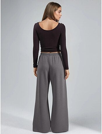Pantaloni a costine con coulisse in vita busem