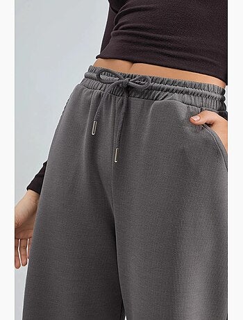 Pantaloni a costine con coulisse in vita busem
