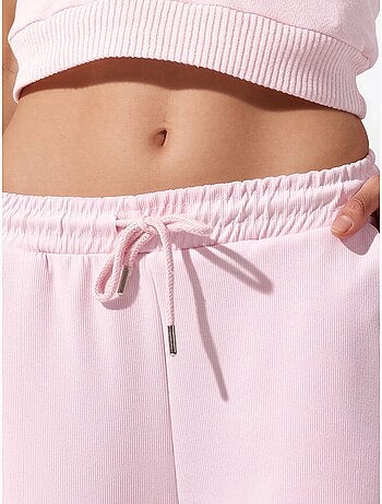 Pantaloni a costine con coulisse in vita busem