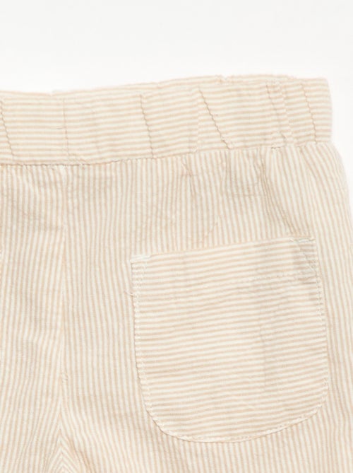 Pantaloni a costine con vita elasticizzata - Kiabi