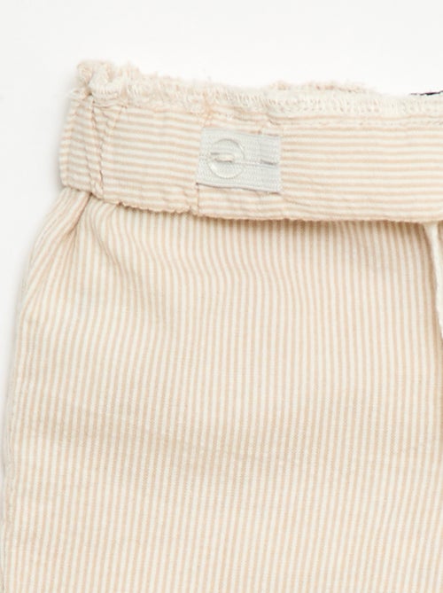 Pantaloni a costine con vita elasticizzata - Kiabi
