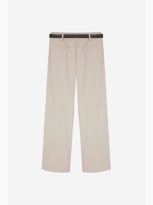 Pantaloni a gamba ampia a righe con pieghe dilvin - Kiabi Pantaloni a gamba ampia a righe con pieghe dilvin - Kiabi
