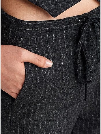 Pantaloni a gamba ampia a righe dilvin