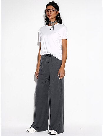 Pantaloni a gamba ampia con coulisse busem