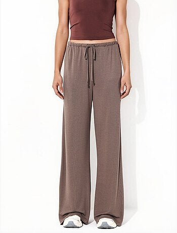 Pantaloni a gamba ampia con coulisse busem
