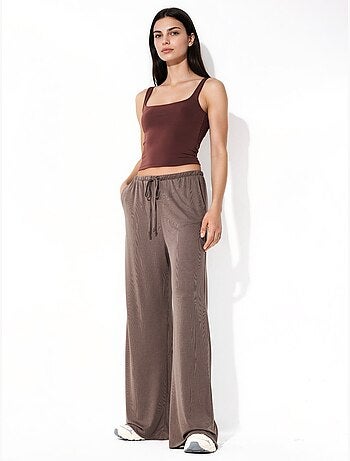 Pantaloni a gamba ampia con coulisse busem