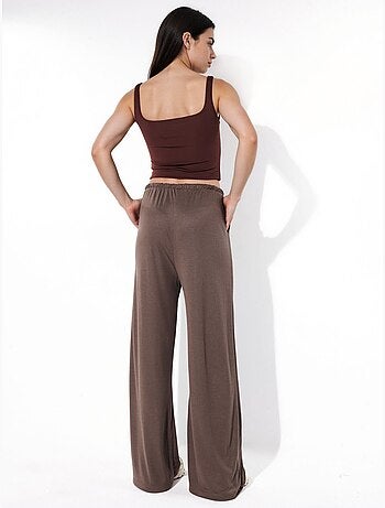 Pantaloni a gamba ampia con coulisse busem