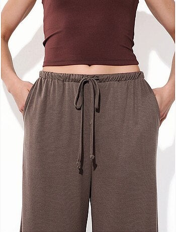 Pantaloni a gamba ampia con coulisse busem