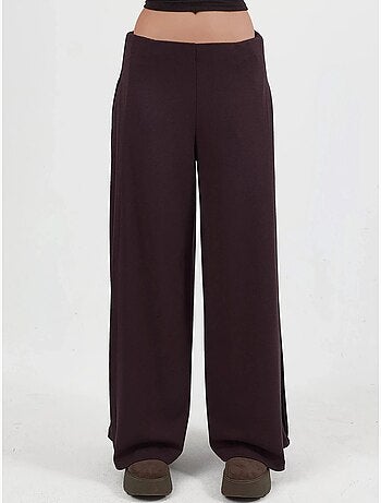 Pantaloni a gamba ampia con pieghe busem