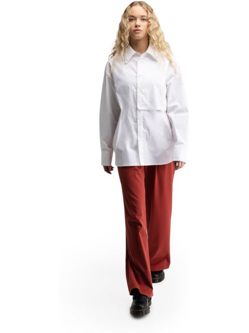Pantaloni a gamba ampia con pieghe da donna donna aker-w cherry - Kiabi Pantaloni a gamba ampia con pieghe da donna donna aker-w cherry - Kiabi
