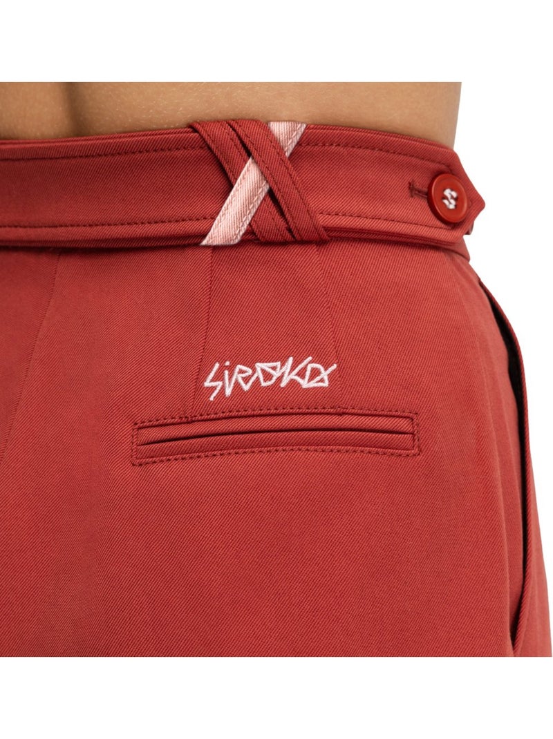 Pantaloni a gamba ampia con pieghe da donna donna aker-w cherry Rosso - Kiabi