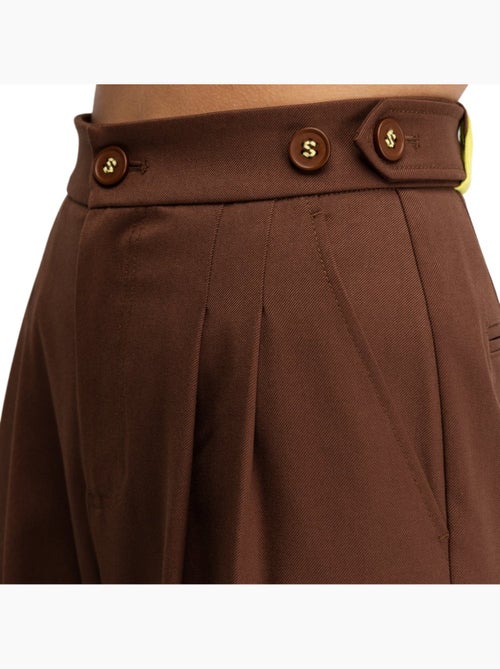 Pantaloni a gamba ampia con pieghe da donna donna aker-w - Kiabi Pantaloni a gamba ampia con pieghe da donna donna aker-w - Kiabi