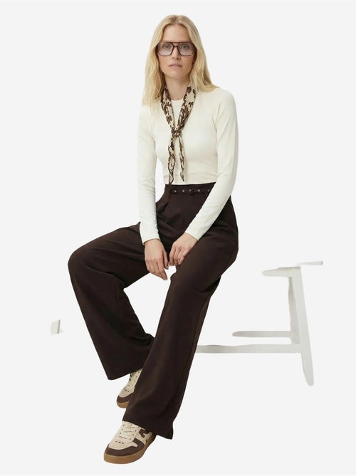 Pantaloni a gamba ampia con pieghe e cintura istanbul - Kiabi Pantaloni a gamba ampia con pieghe e cintura istanbul - Kiabi