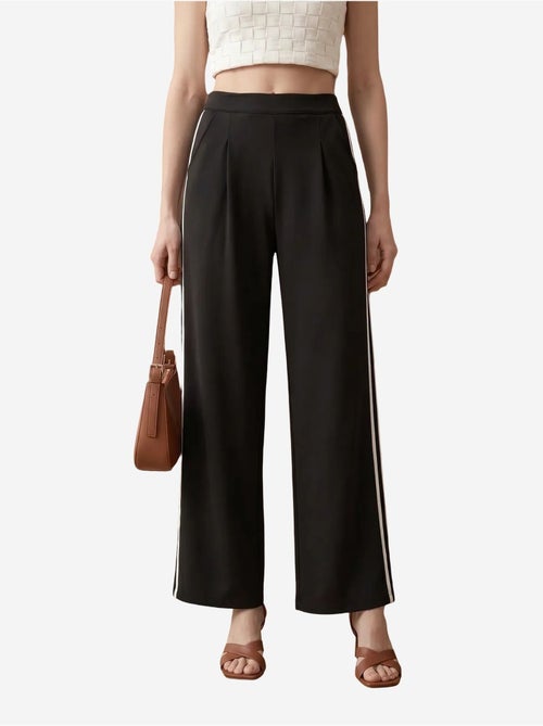 Pantaloni a gamba ampia con pince a vita alta my fashion - Kiabi Pantaloni a gamba ampia con pince a vita alta my fashion - Kiabi