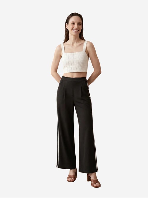 Pantaloni a gamba ampia con pince a vita alta my fashion - Kiabi Pantaloni a gamba ampia con pince a vita alta my fashion - Kiabi