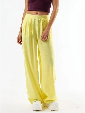 Pantaloni a gamba ampia con pince busem