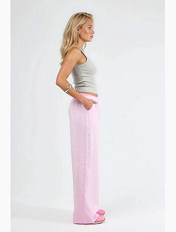 Pantaloni a gamba ampia con pince busem